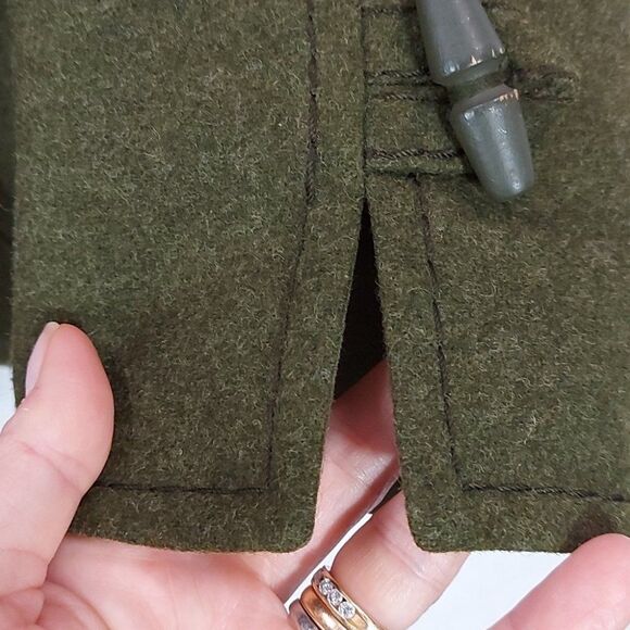 Vintage Hammerer Green Loden Boiled Wool Felt Hunter Jacket sz S Made in Autria - Picture 10 of 11